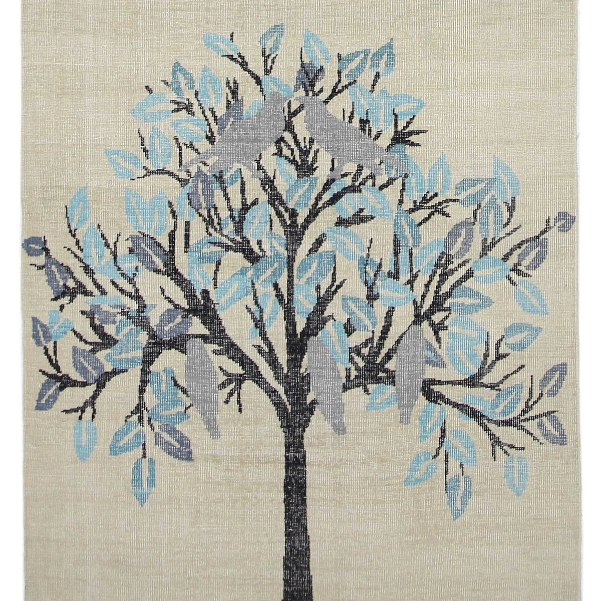 Pacific Vintage Tree Of  Life  Ivory Blue Vintage