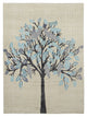 Pacific Vintage Tree Of  Life  Ivory Blue Vintage