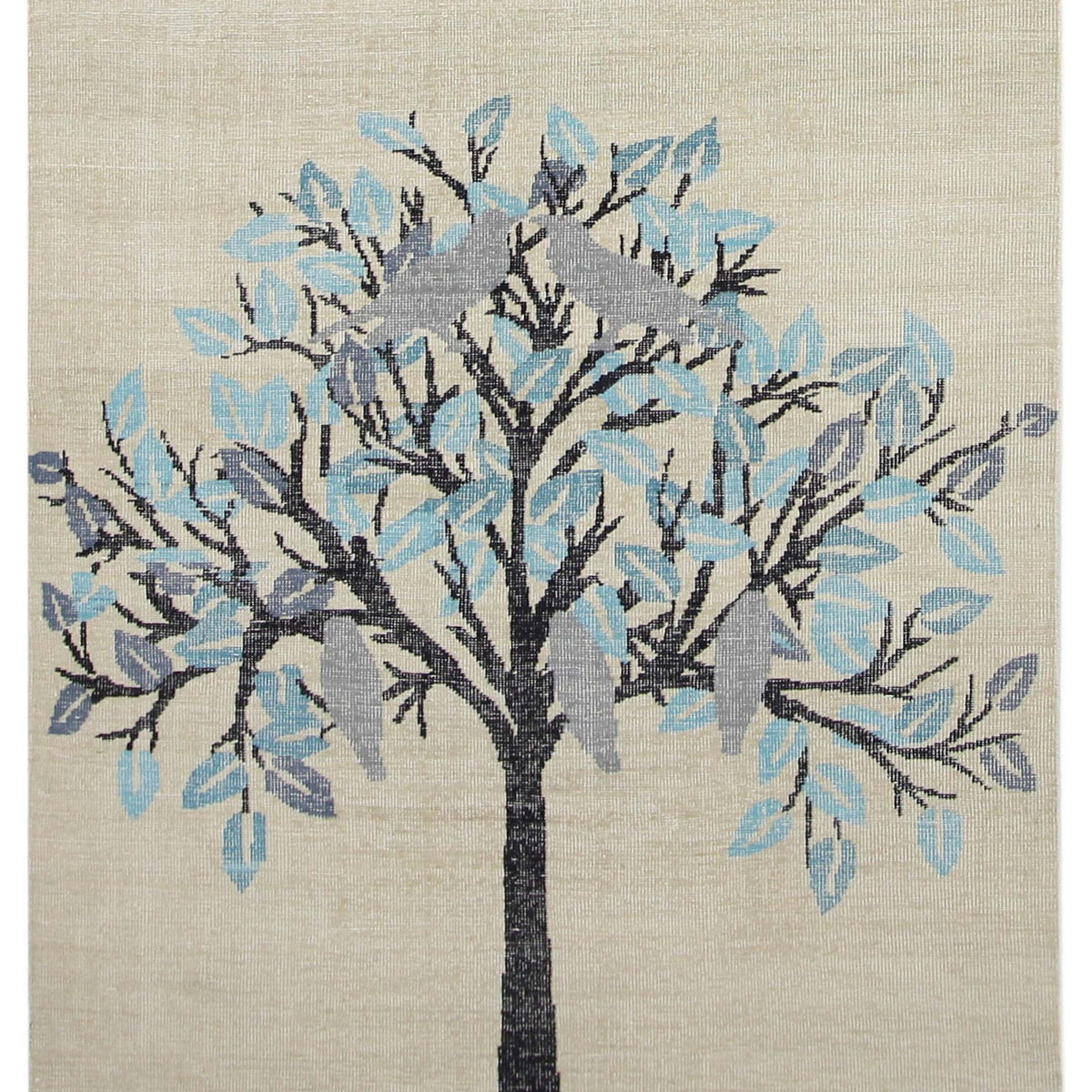 Pacific Vintage Tree Of  Life  Ivory Blue Vintage
