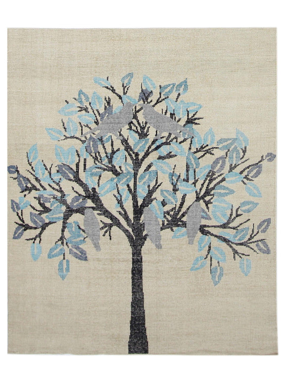 Pacific Vintage Tree Of  Life  Ivory Blue Vintage