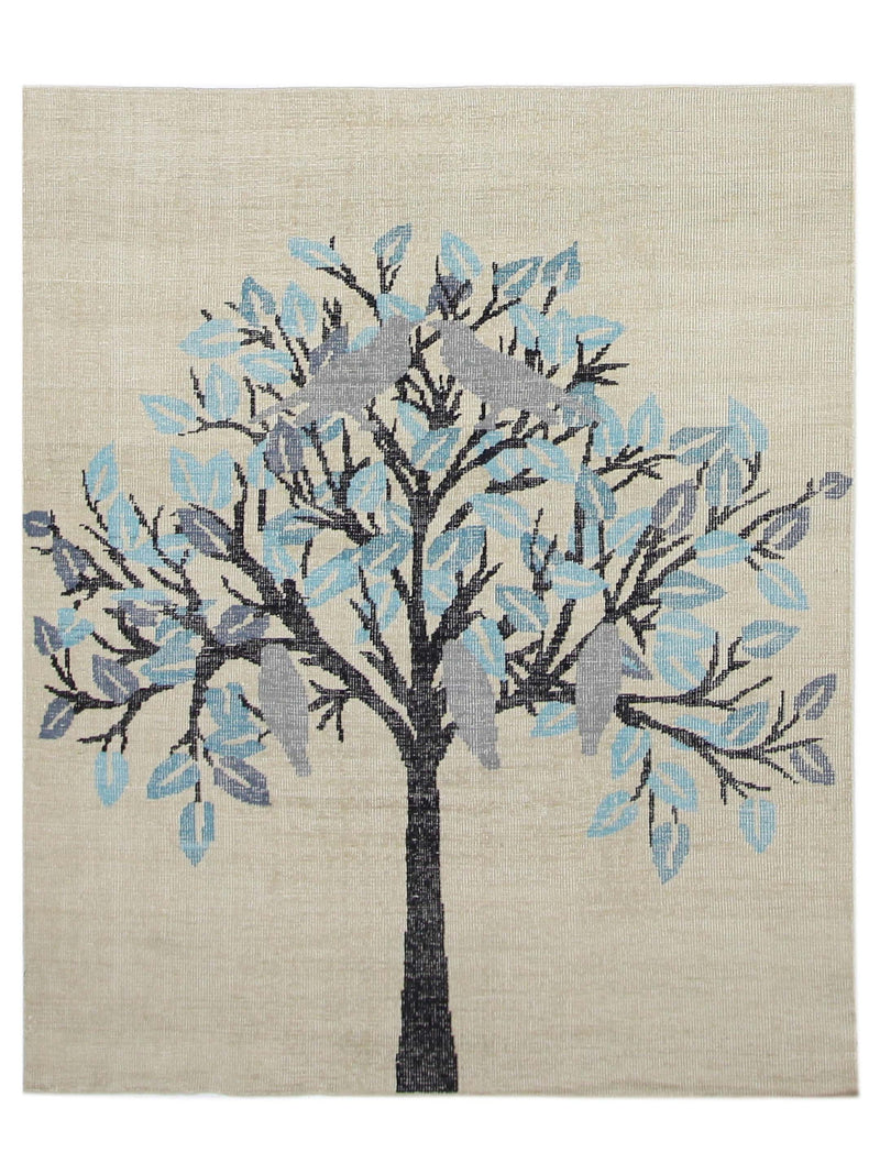 Pacific Vintage Tree Of  Life  Ivory Blue Vintage