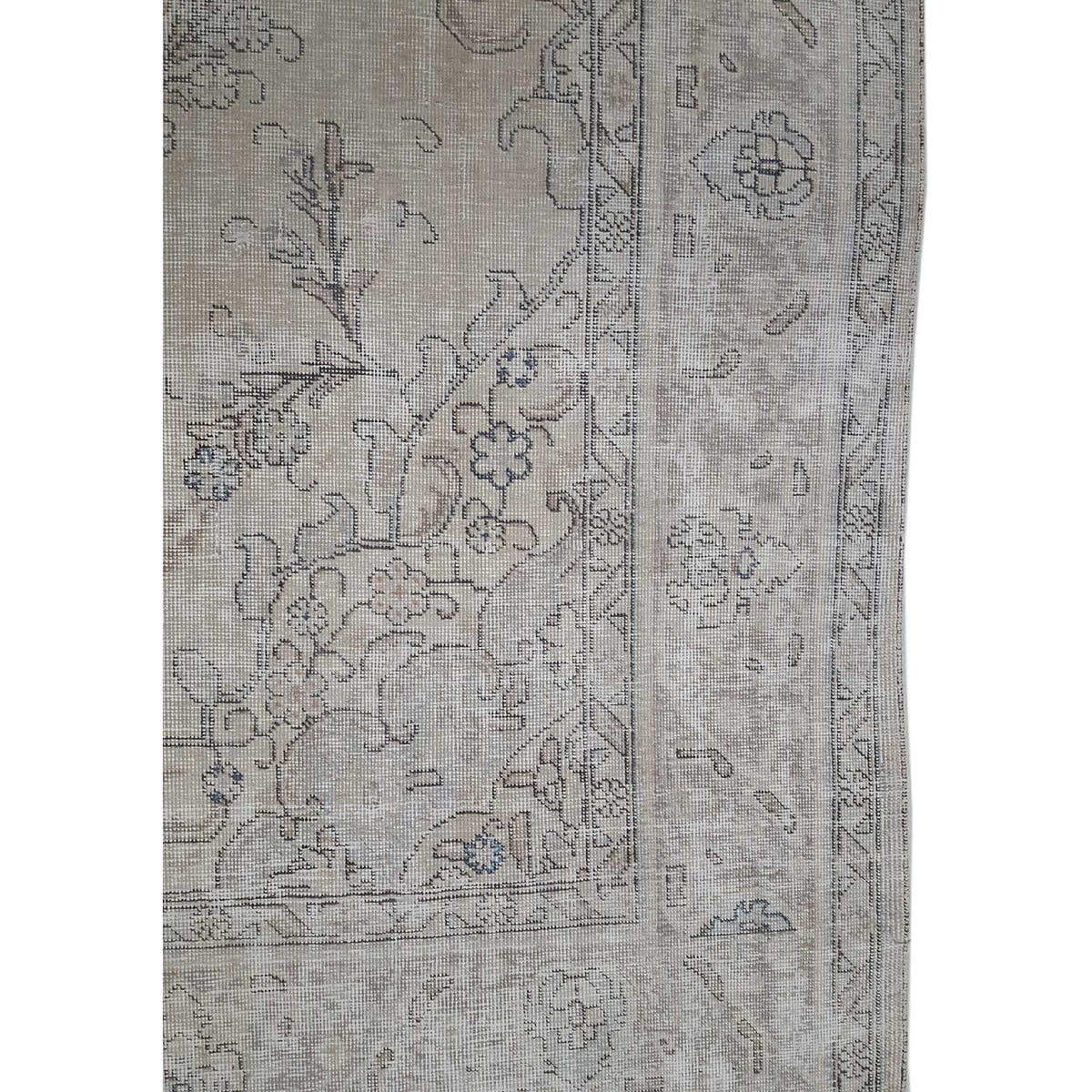 Pacific Vintage 40909 Beige Beige Vintage Hand Knotted Rug