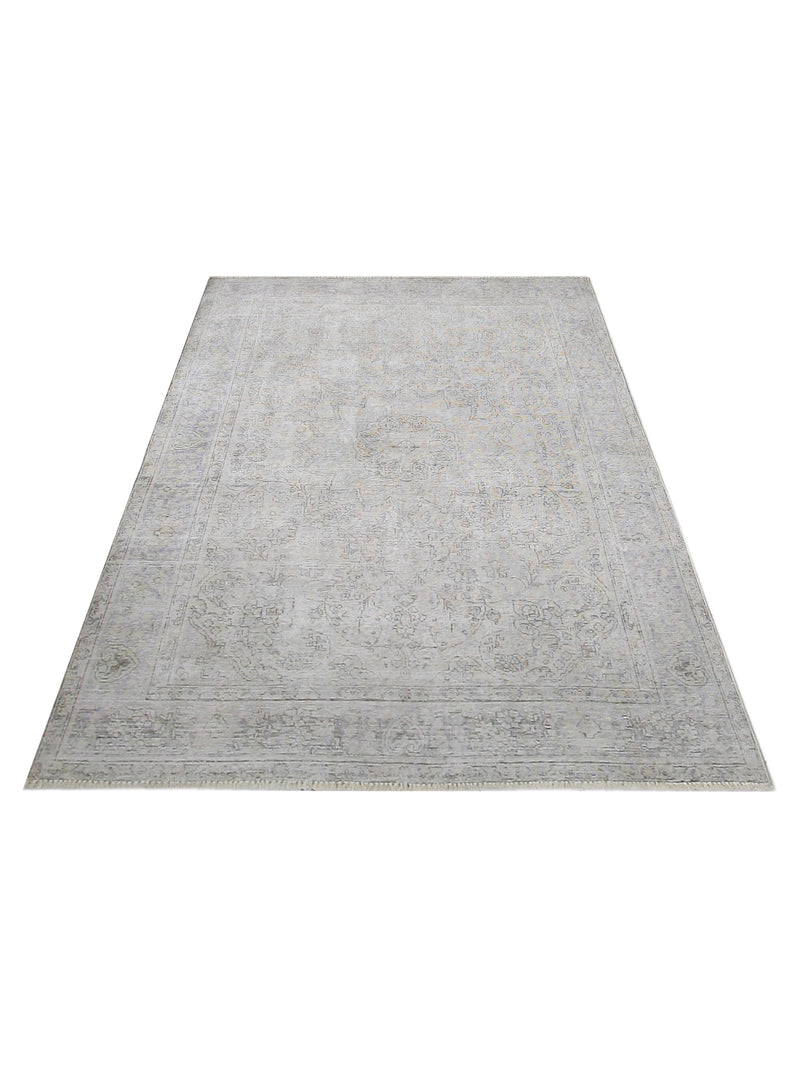 Pacific Vintage 40919 Beige Beige Vintage Hand Knotted Rug