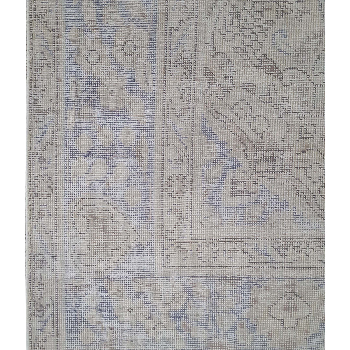 Pacific Vintage 40919 Beige Beige Vintage Hand Knotted Rug