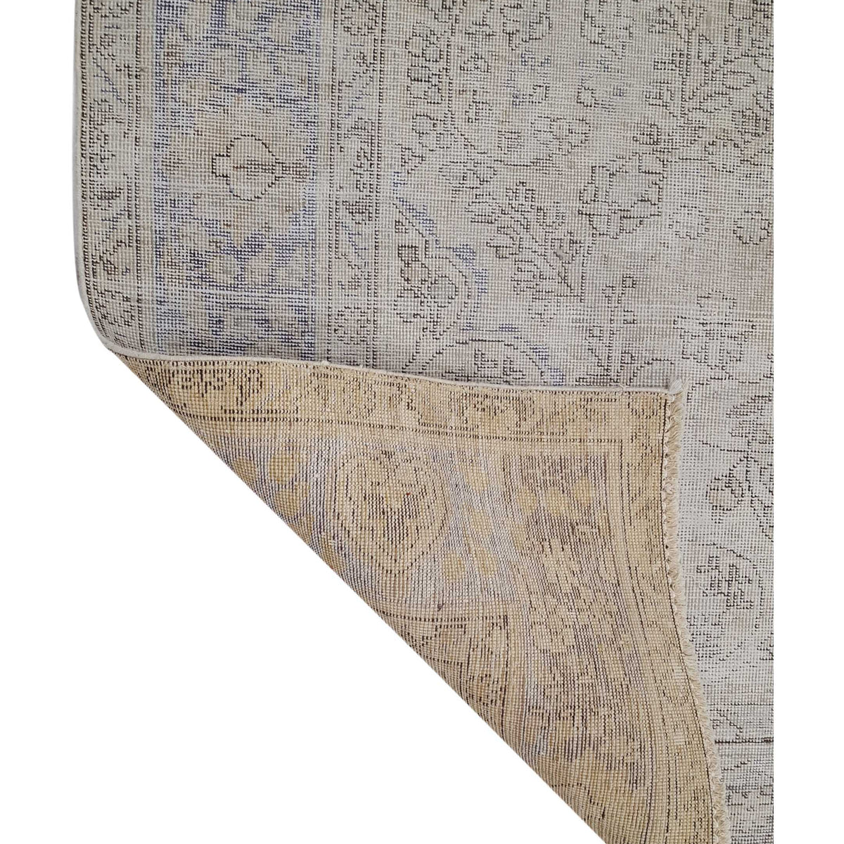 Pacific Vintage 40919 Beige Beige Vintage Hand Knotted Rug