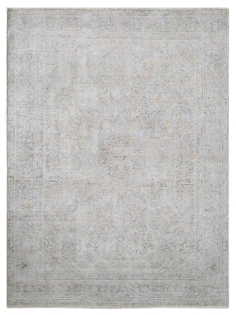 Pacific Vintage 40919 Beige Beige Vintage Hand Knotted Rug