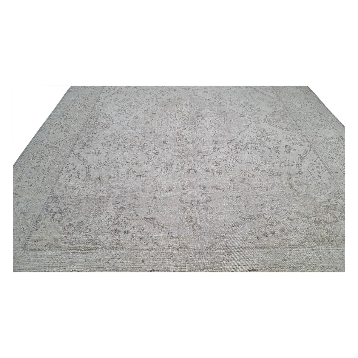 Pacific Vintage 40933 Beige Grey Vintage Hand Knotted Rug