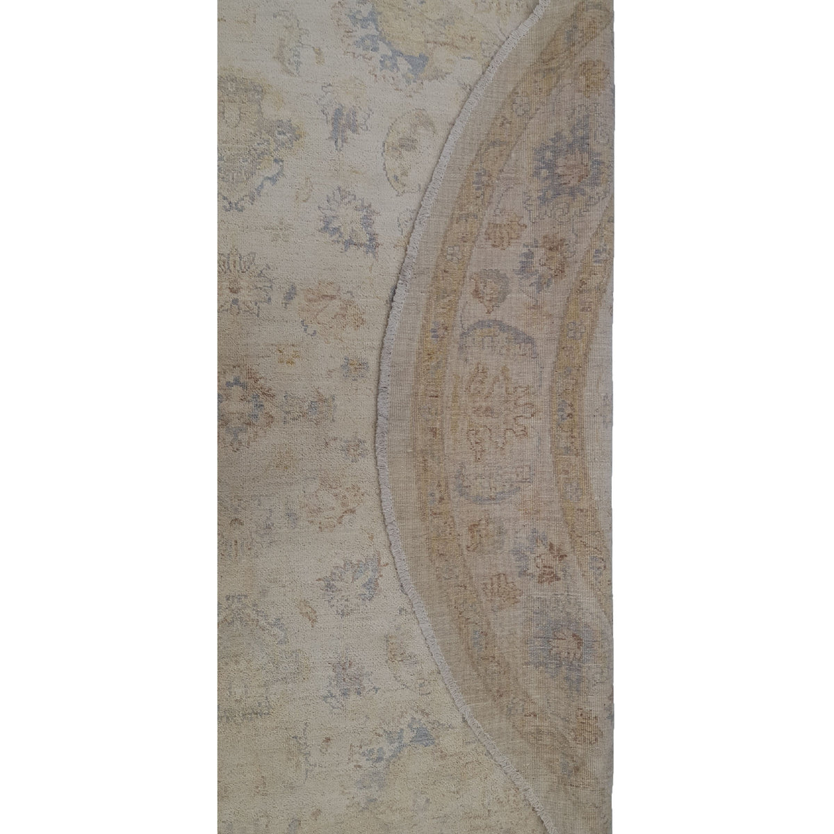 Pacific Ziegler 40938 Ivory Ivory Transitional Hand Knotted Rug