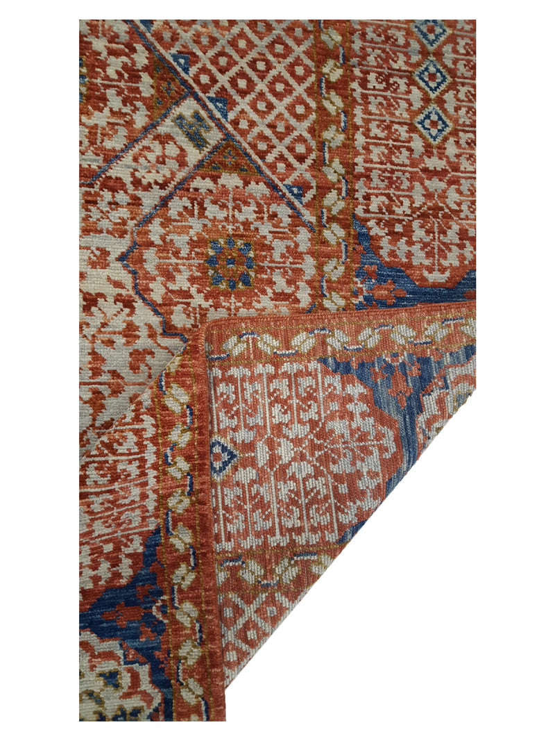 Pacific Anatolian Revival 40946 Orange Blue Transitional Hand Knotted Rug