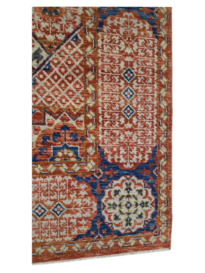 Pacific Anatolian Revival 40946 Orange Blue Transitional Hand Knotted Rug