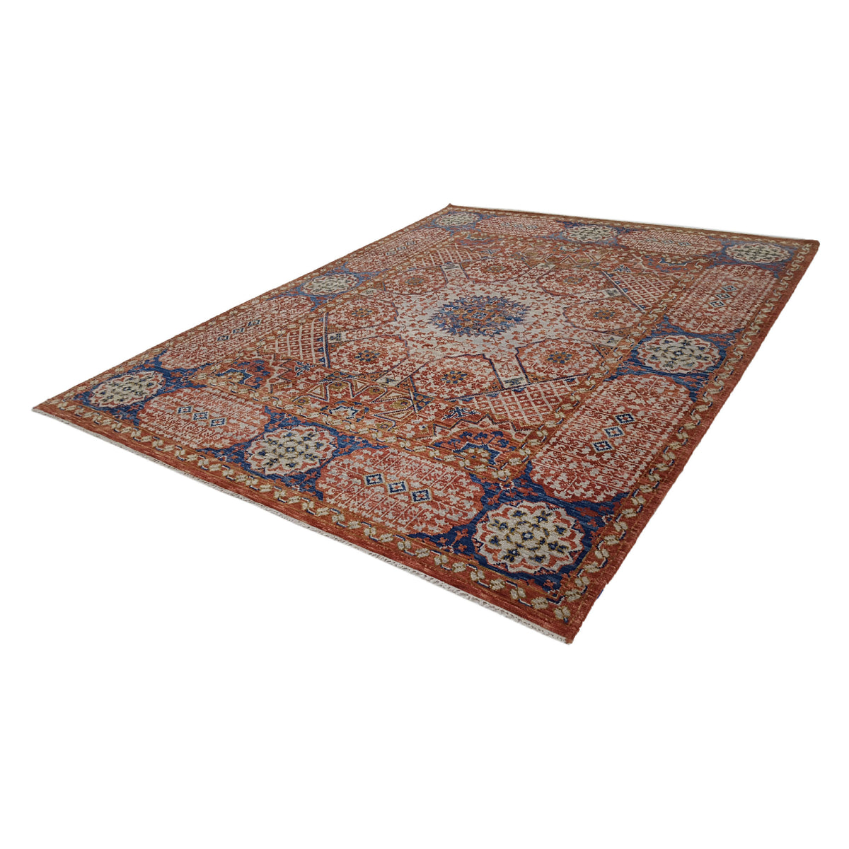 Pacific Anatolian Revival 40946 Orange Blue Transitional Hand Knotted Rug