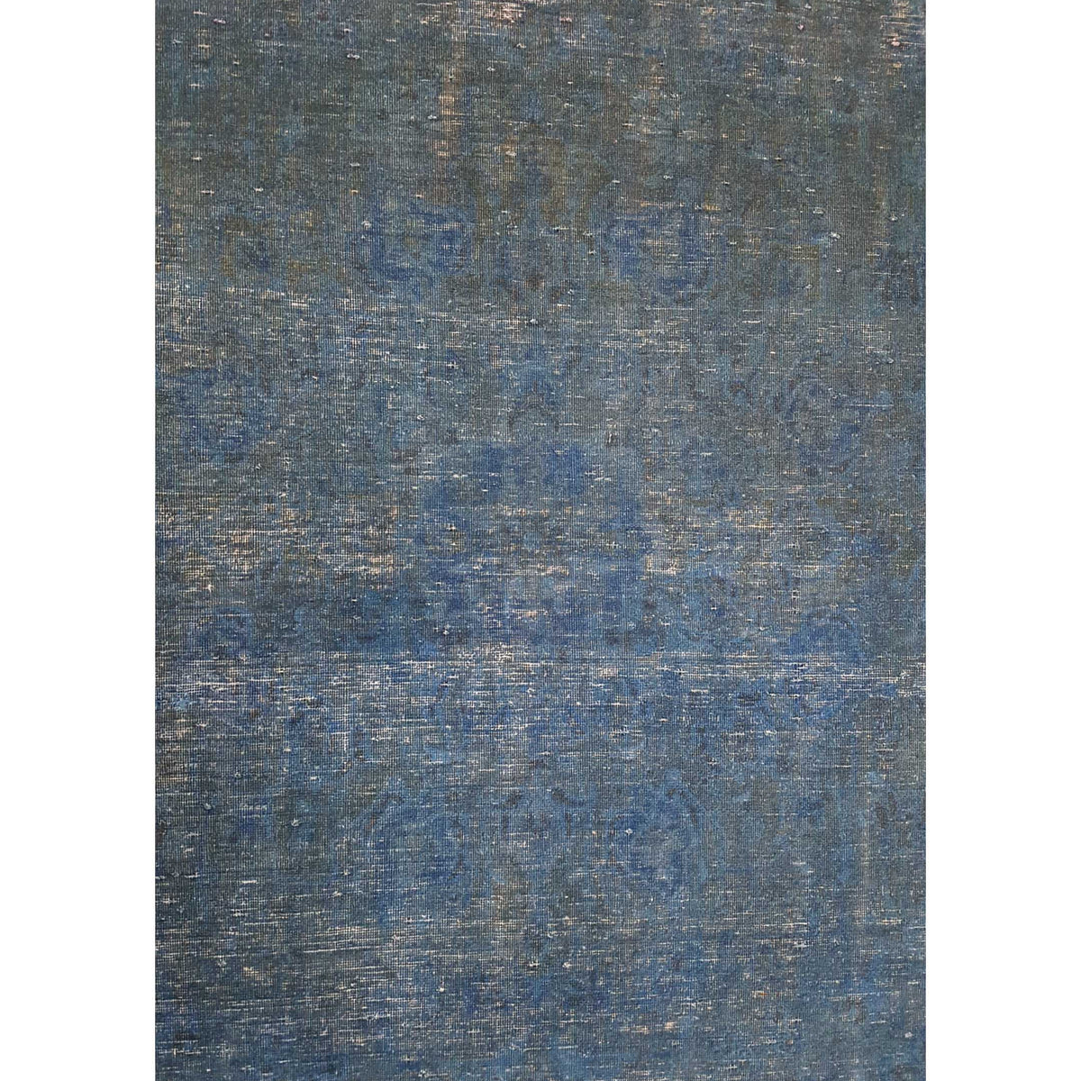 Pacific Overdyed 40947 Teal Teal Transitional Hand Knotted Rug