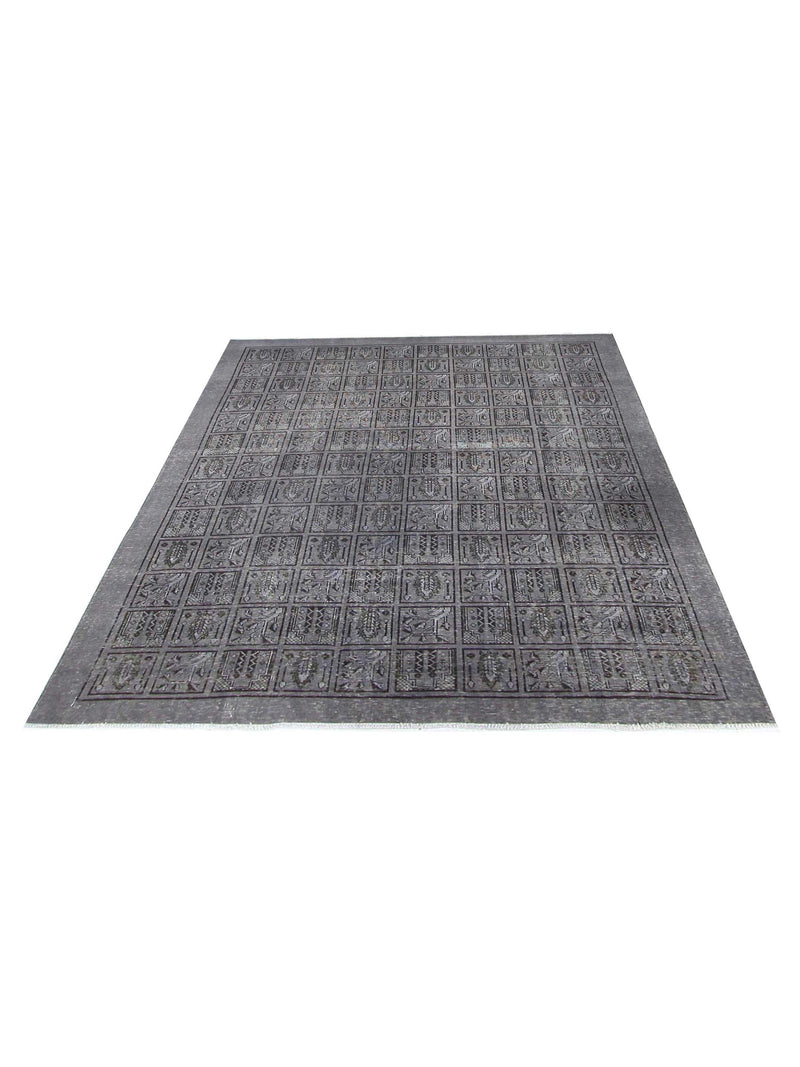 Pacific Vintage 40954 Grey Grey Vintage Hand Knotted Rug