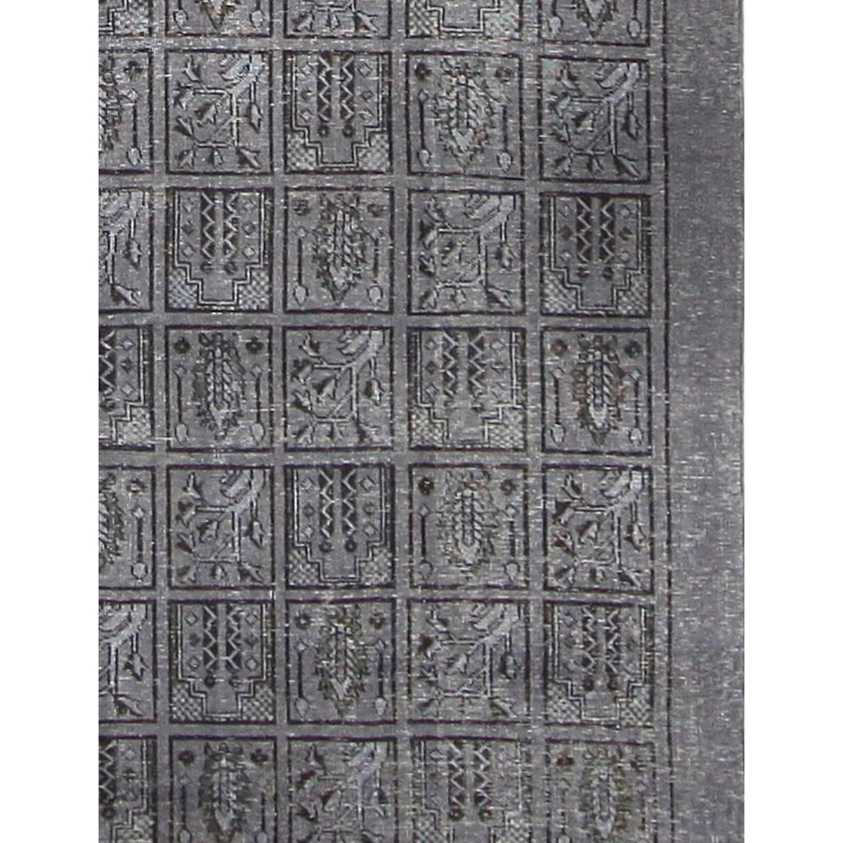 Pacific Vintage 40954 Grey Grey Vintage Hand Knotted Rug