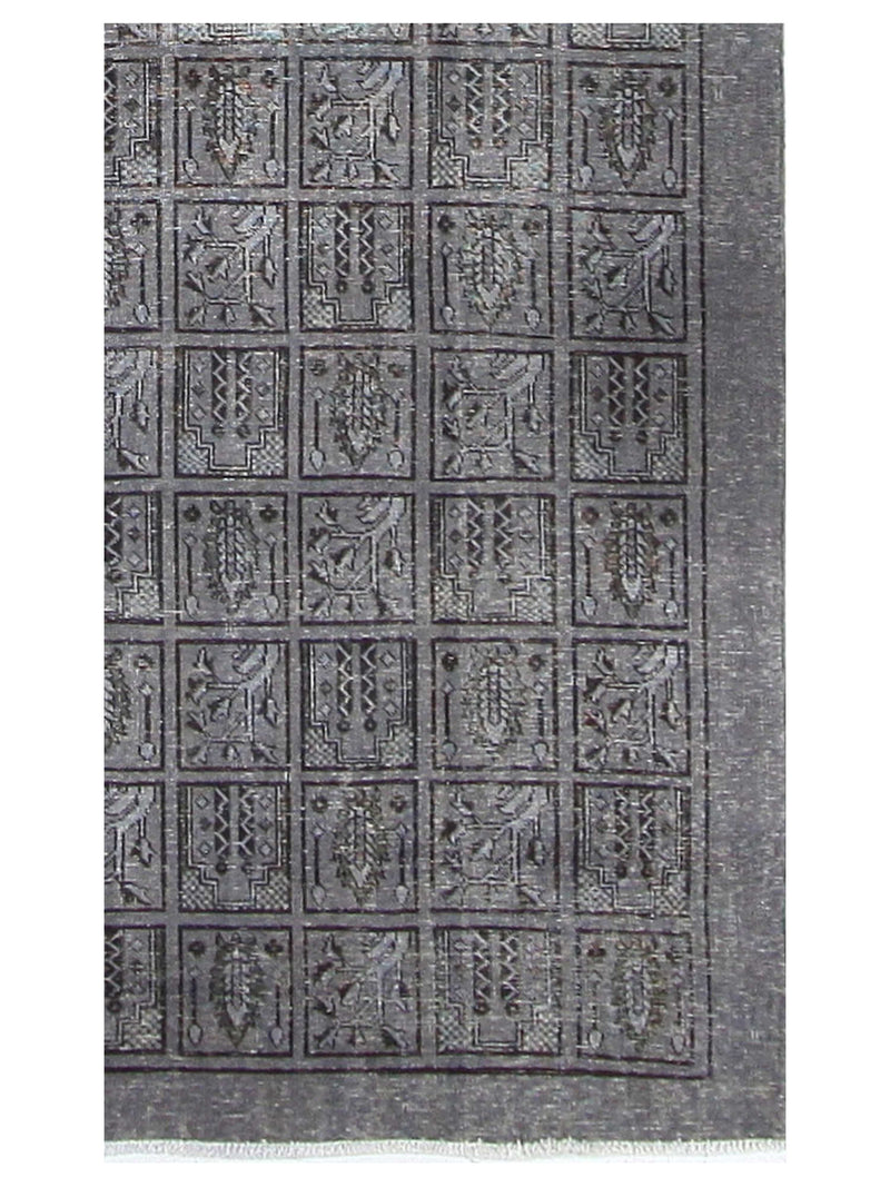 Pacific Vintage 40954 Grey Grey Vintage Hand Knotted Rug