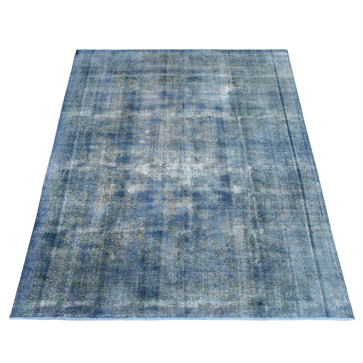 Pacific Overdyed 40955 Blue Blue Transitional Hand Knotted Rug