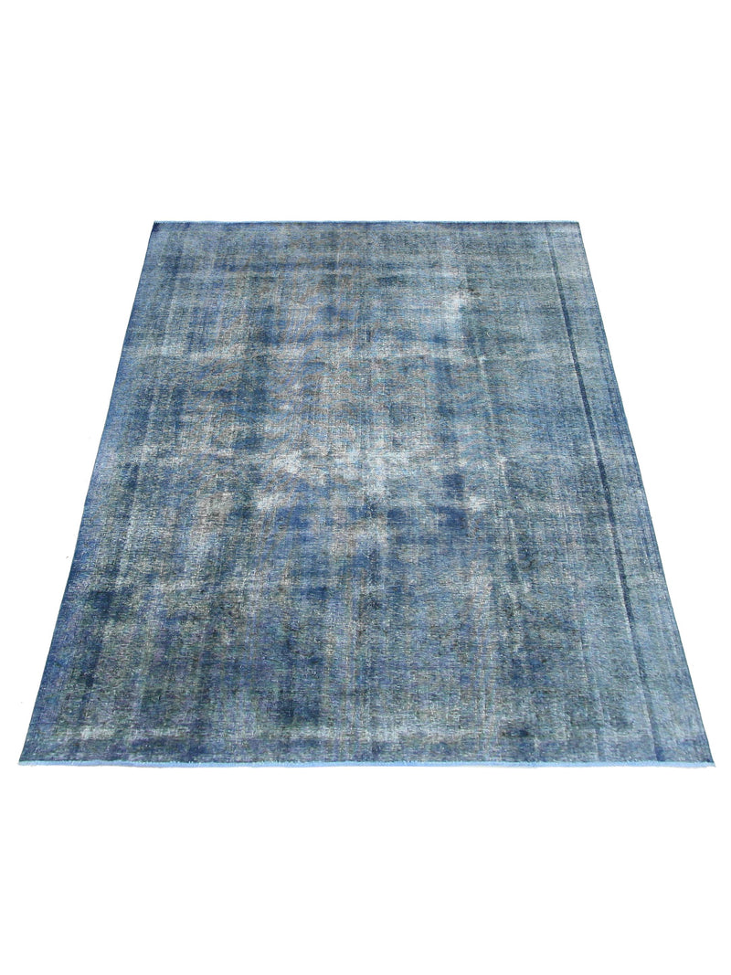Pacific Overdyed 40955 Blue Blue Transitional Hand Knotted Rug