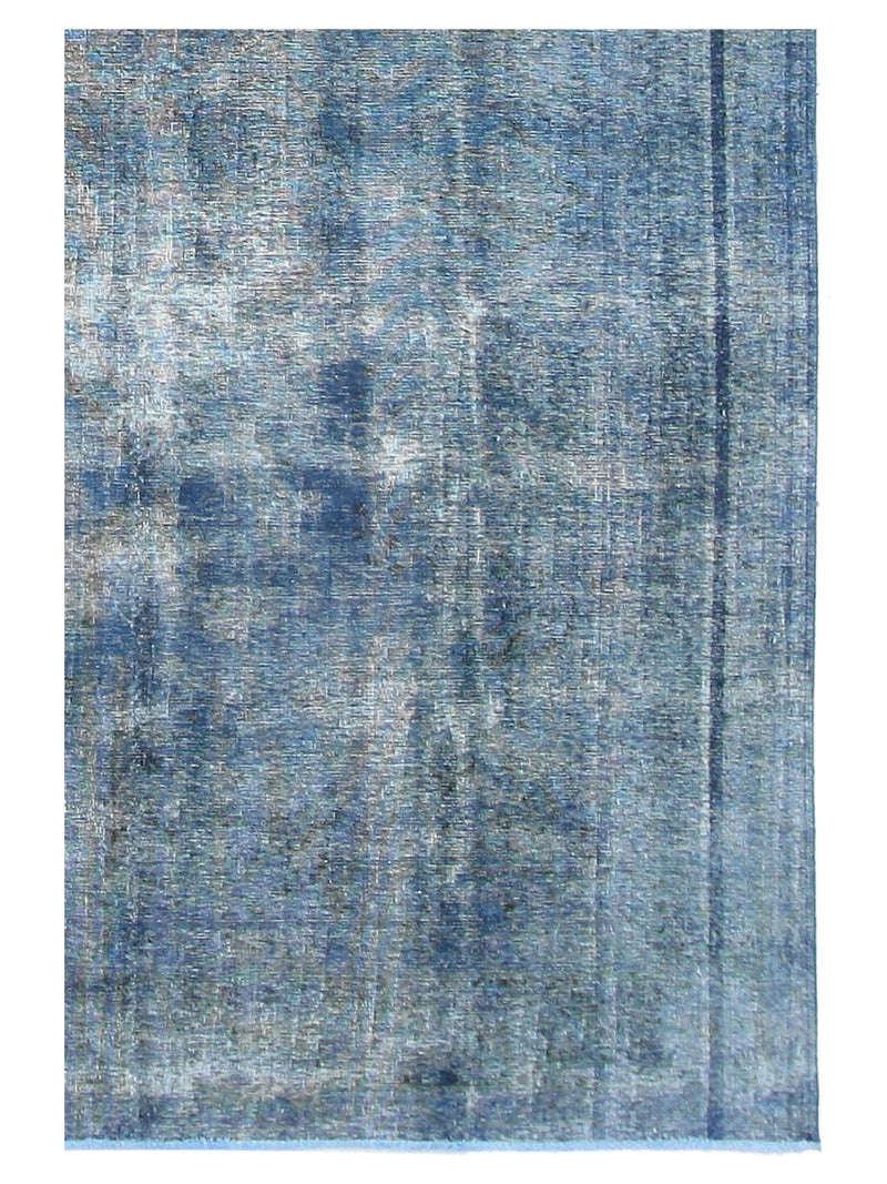 Pacific Overdyed 40955 Blue Blue Transitional Hand Knotted Rug