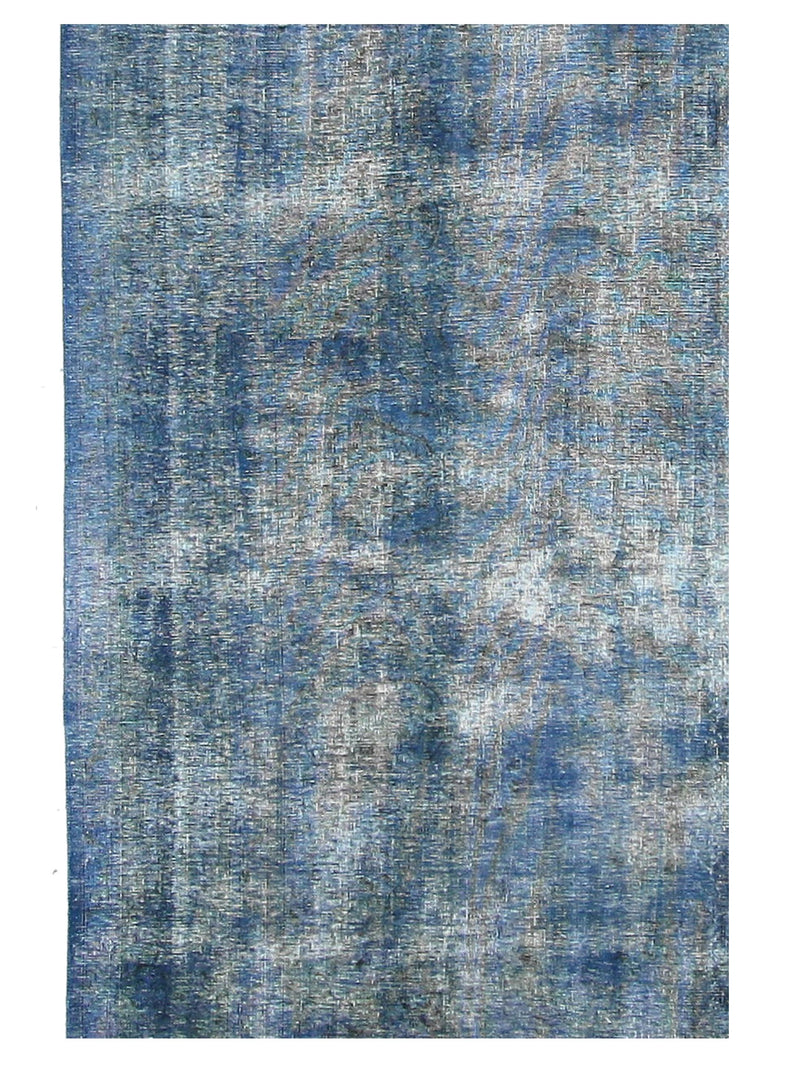 Pacific Overdyed 40955 Blue Blue Transitional Hand Knotted Rug