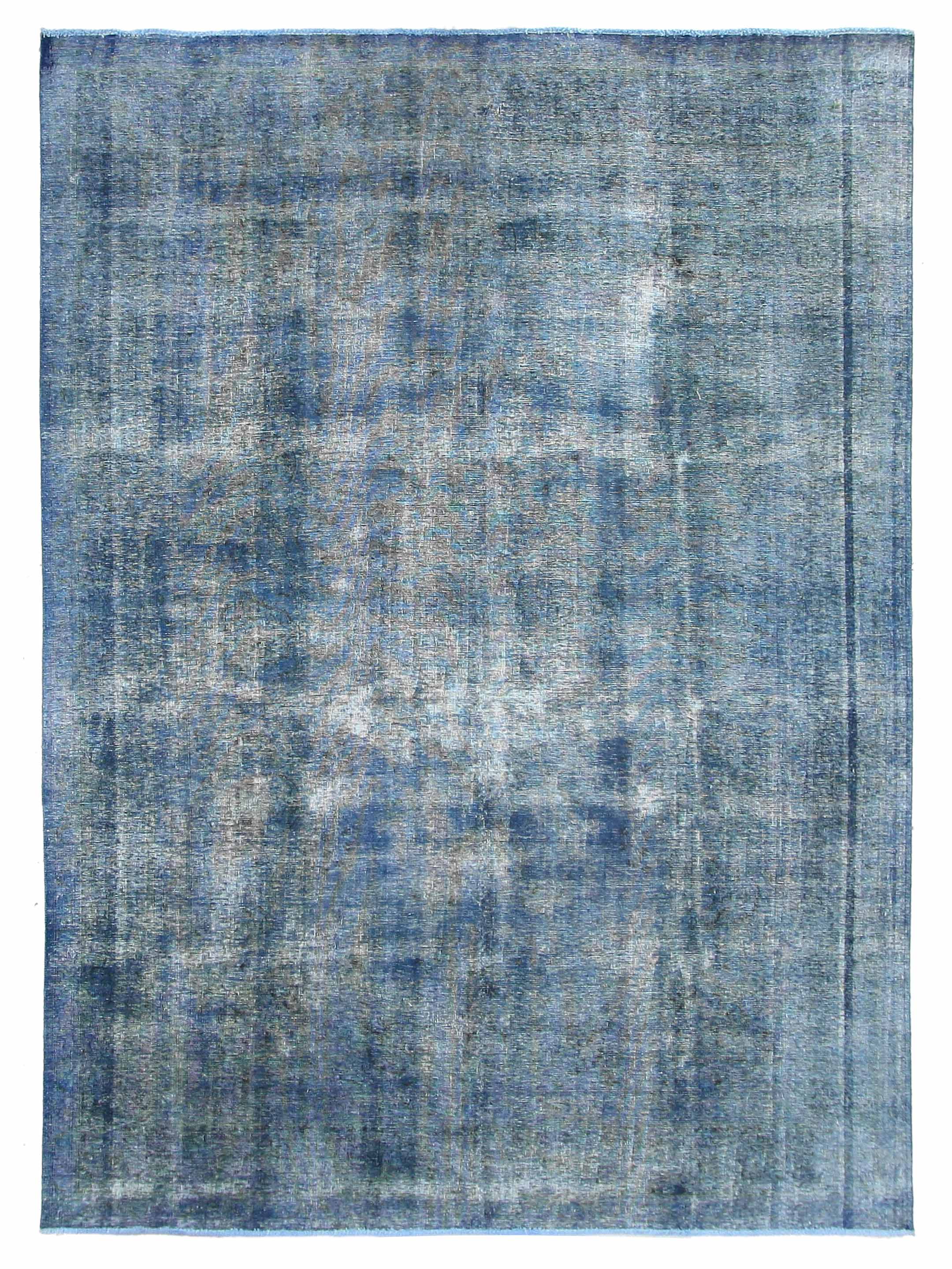 Pacific Overdyed 40955 Blue Blue Transitional Hand Knotted Rug ...