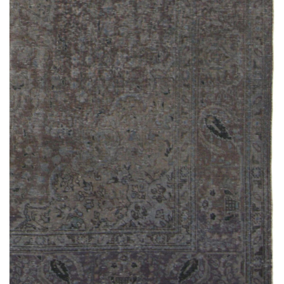 Pacific Vintage 40958 Grey Grey Vintage Hand Knotted Rug