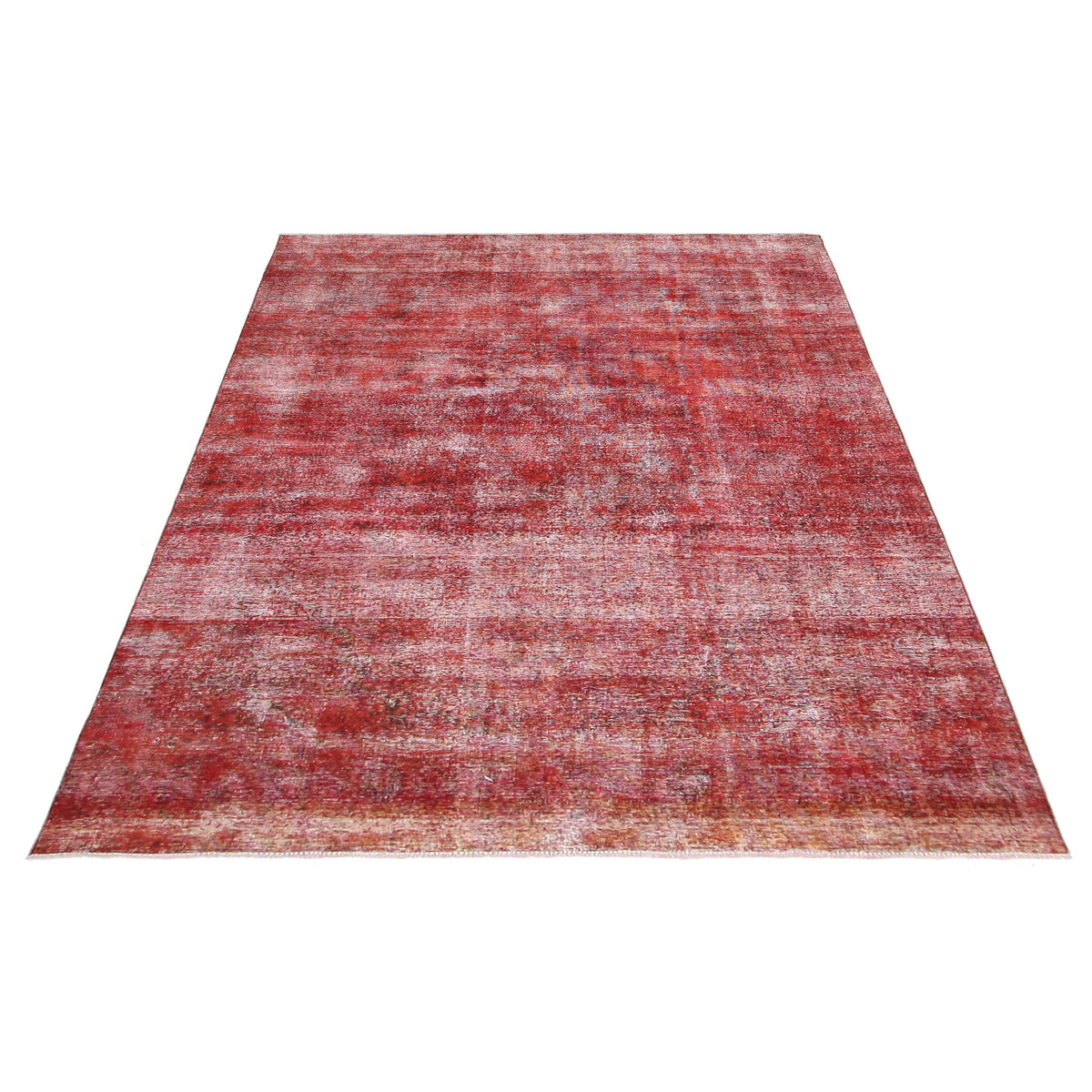 Pacific Overdyed 40959 Red Red Transitional Hand Knotted Rug