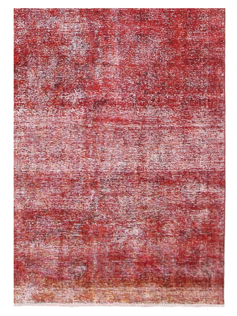 Pacific Overdyed 40959 Red Red Transitional Hand Knotted Rug