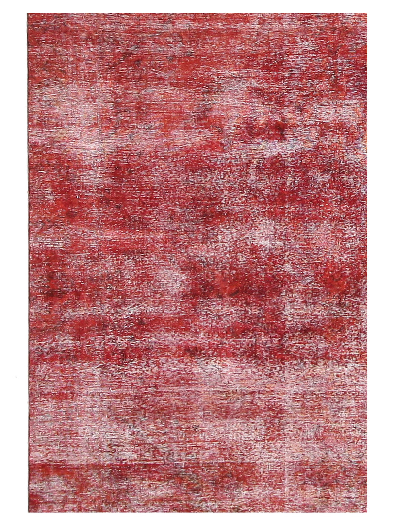 Pacific Overdyed 40959 Red Red Transitional Hand Knotted Rug