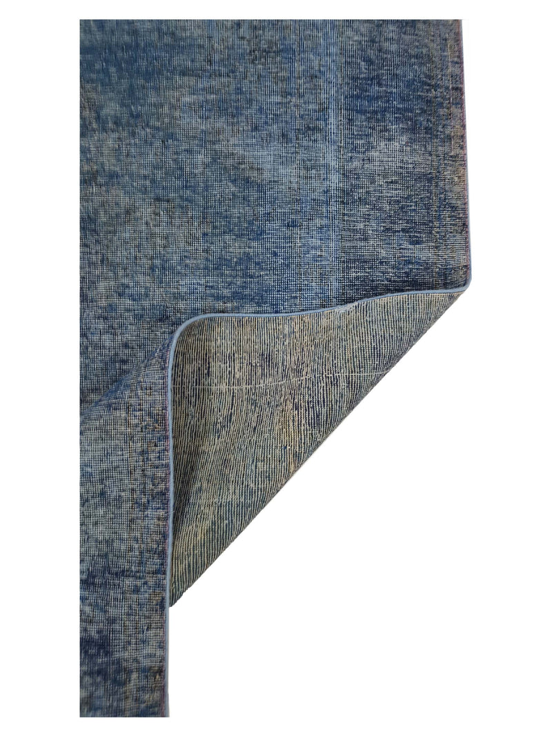 Pacific Overdyed 40960 Blue Blue Transitional Hand Knotted Rug