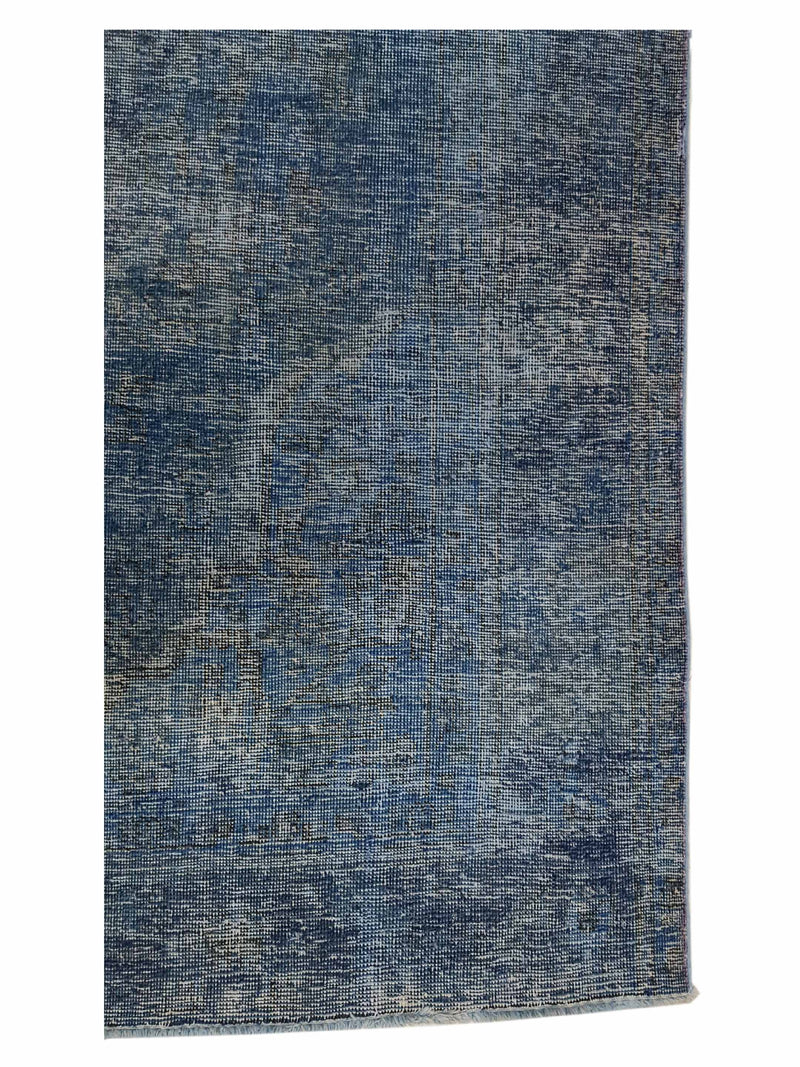 Pacific Overdyed 40960 Blue Blue Transitional Hand Knotted Rug