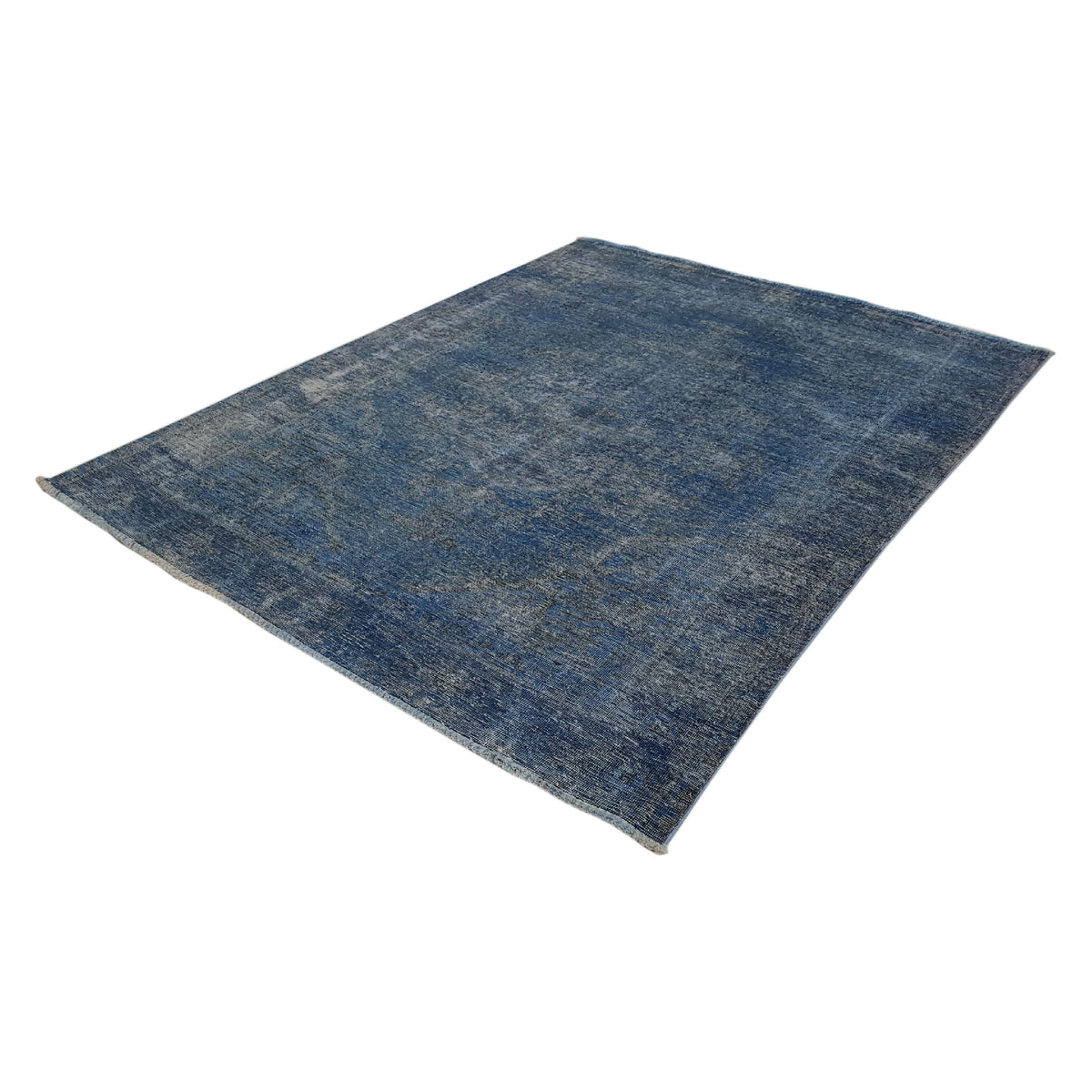 Pacific Overdyed 40960 Blue Blue Transitional Hand Knotted Rug