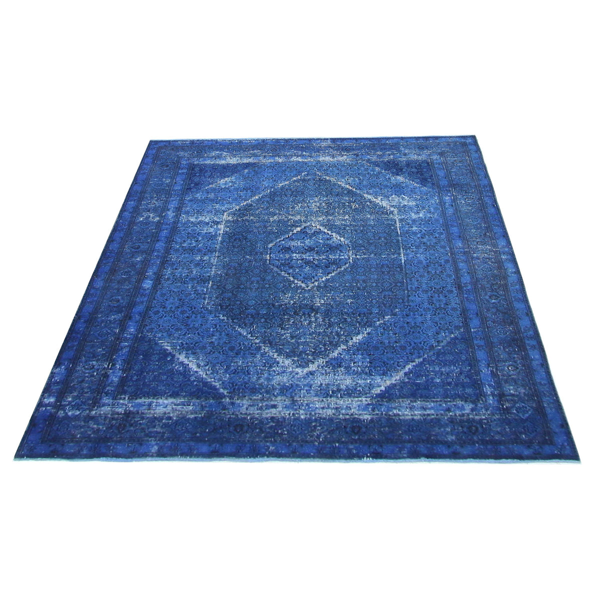 Pacific Vintage 40964 Blue Blue Vintage Hand Knotted Rug