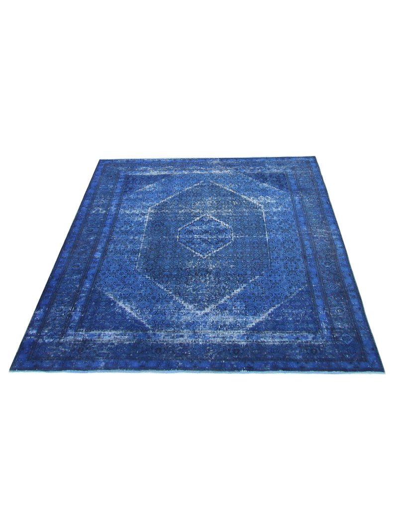 Pacific Vintage 40964 Blue Blue Vintage Hand Knotted Rug