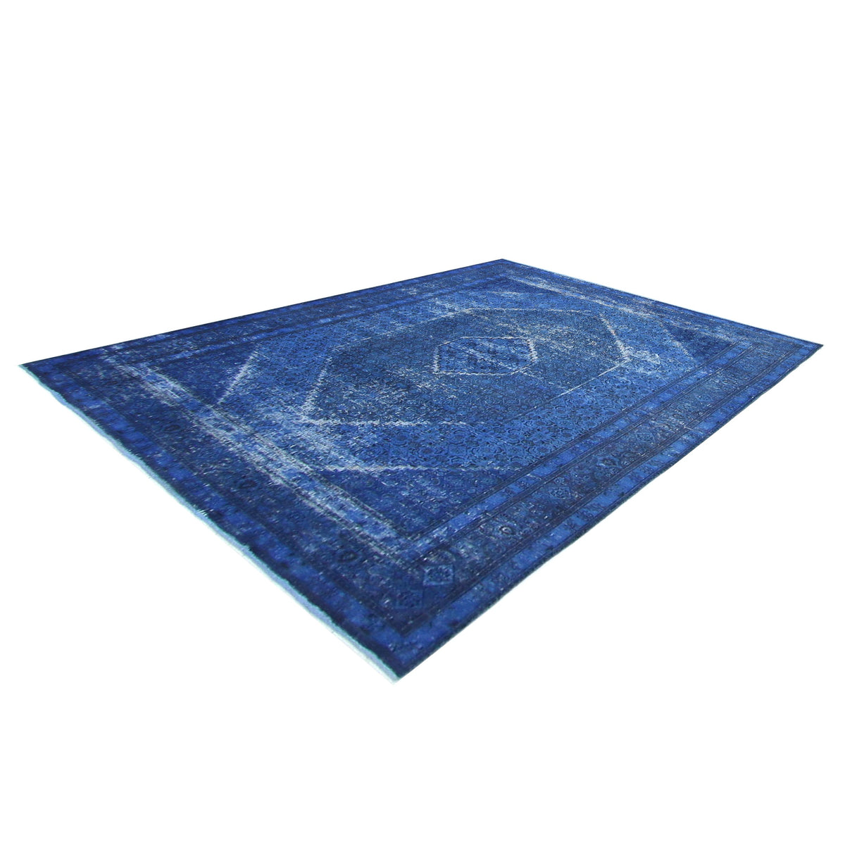 Pacific Vintage 40964 Blue Blue Vintage Hand Knotted Rug