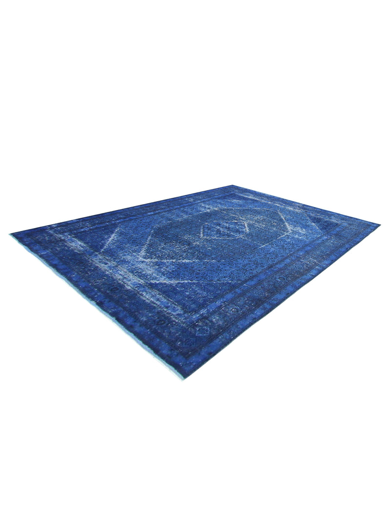 Pacific Vintage 40964 Blue Blue Vintage Hand Knotted Rug