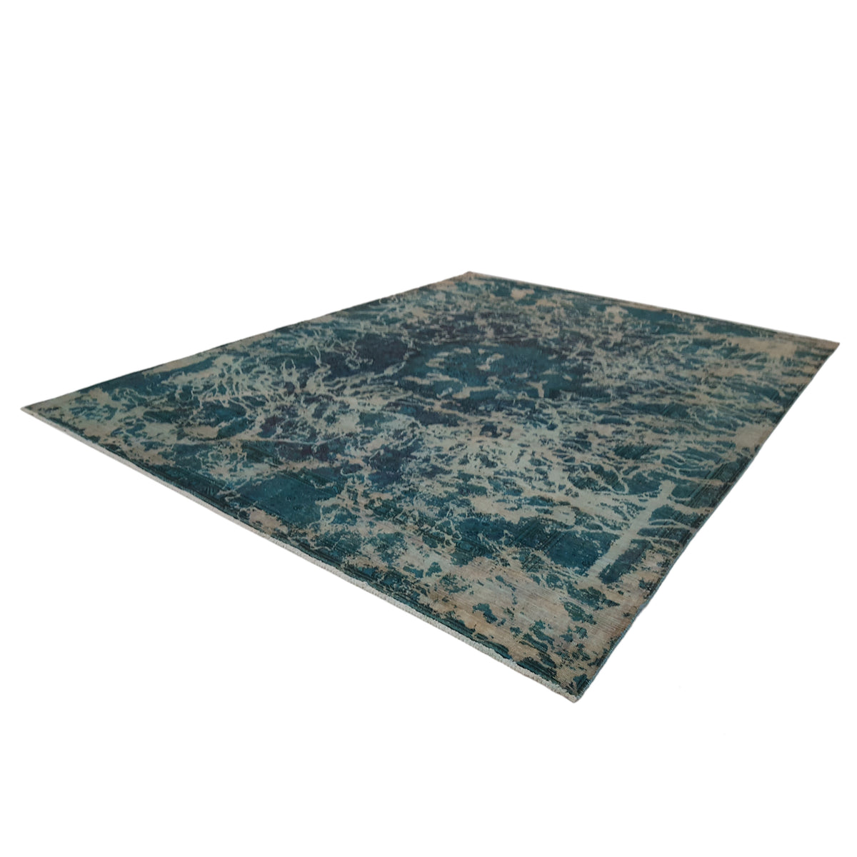 Pacific Overdyed 40967 Lt.Green Lt.Green Transitional Hand Knotted Rug