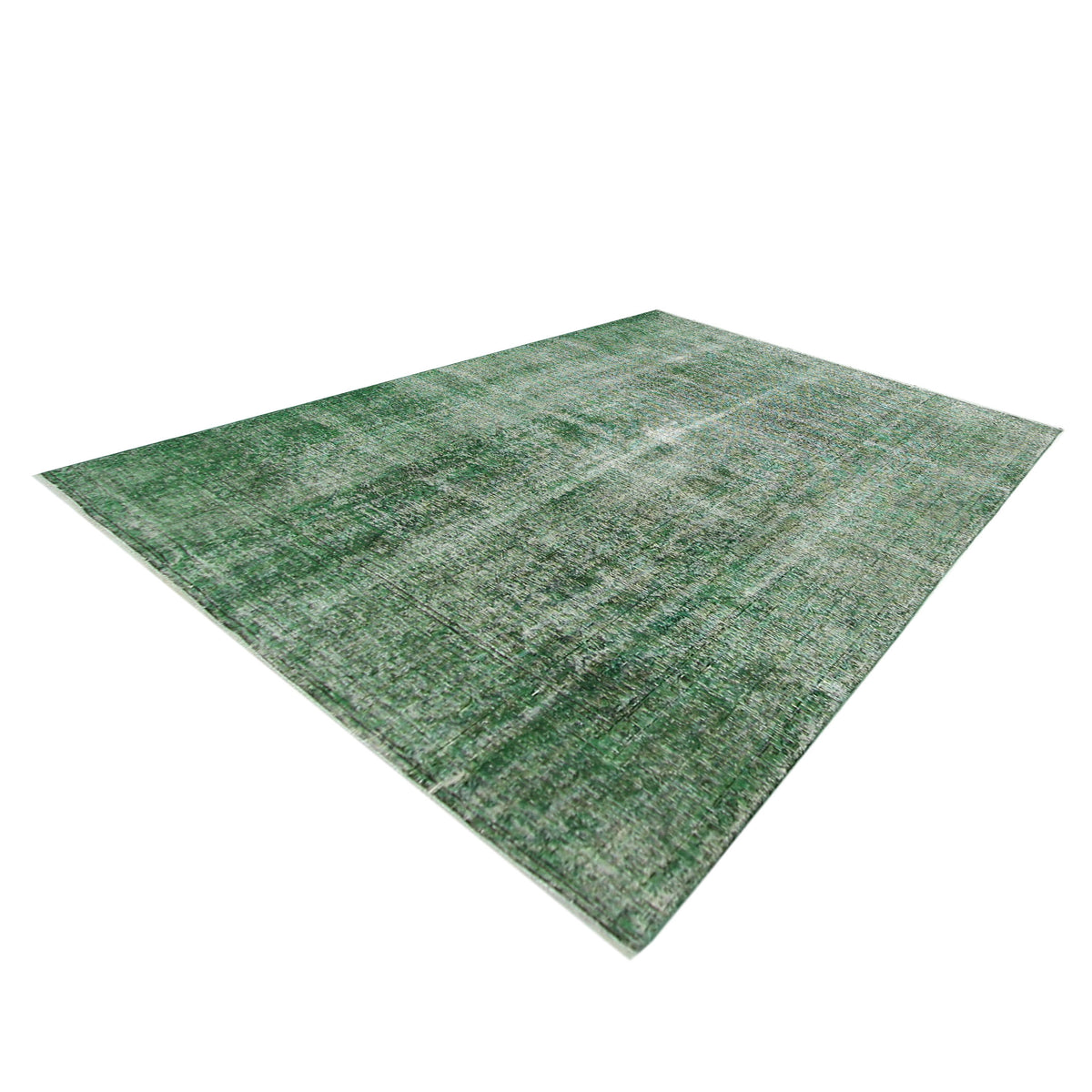 Pacific Overdyed 40970 Green Green Transitional Hand Knotted Rug