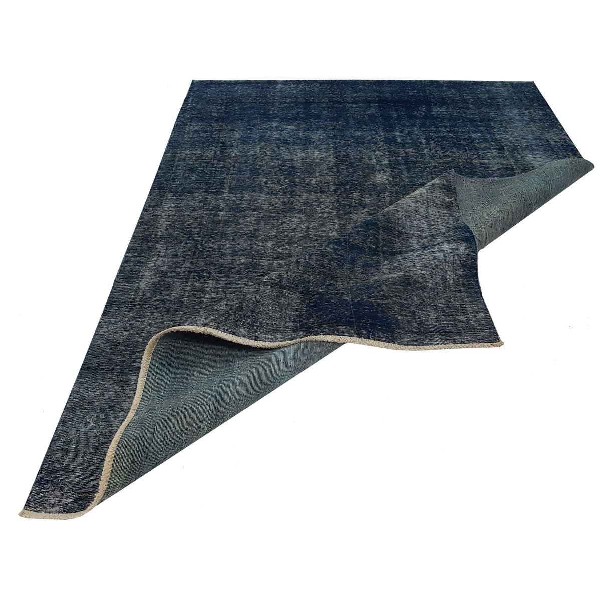 Pacific Overdyed 40972 Teal Teal Transitional Hand Knotted Rug