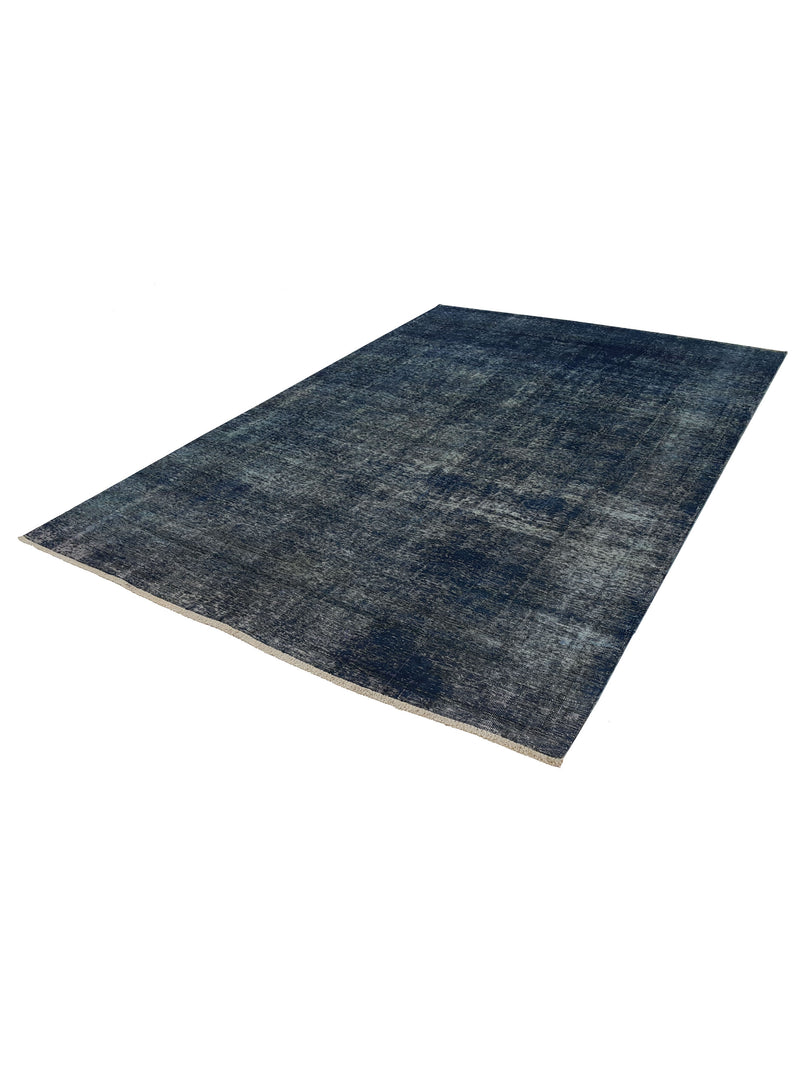 Pacific Overdyed 40972 Teal Teal Transitional Hand Knotted Rug