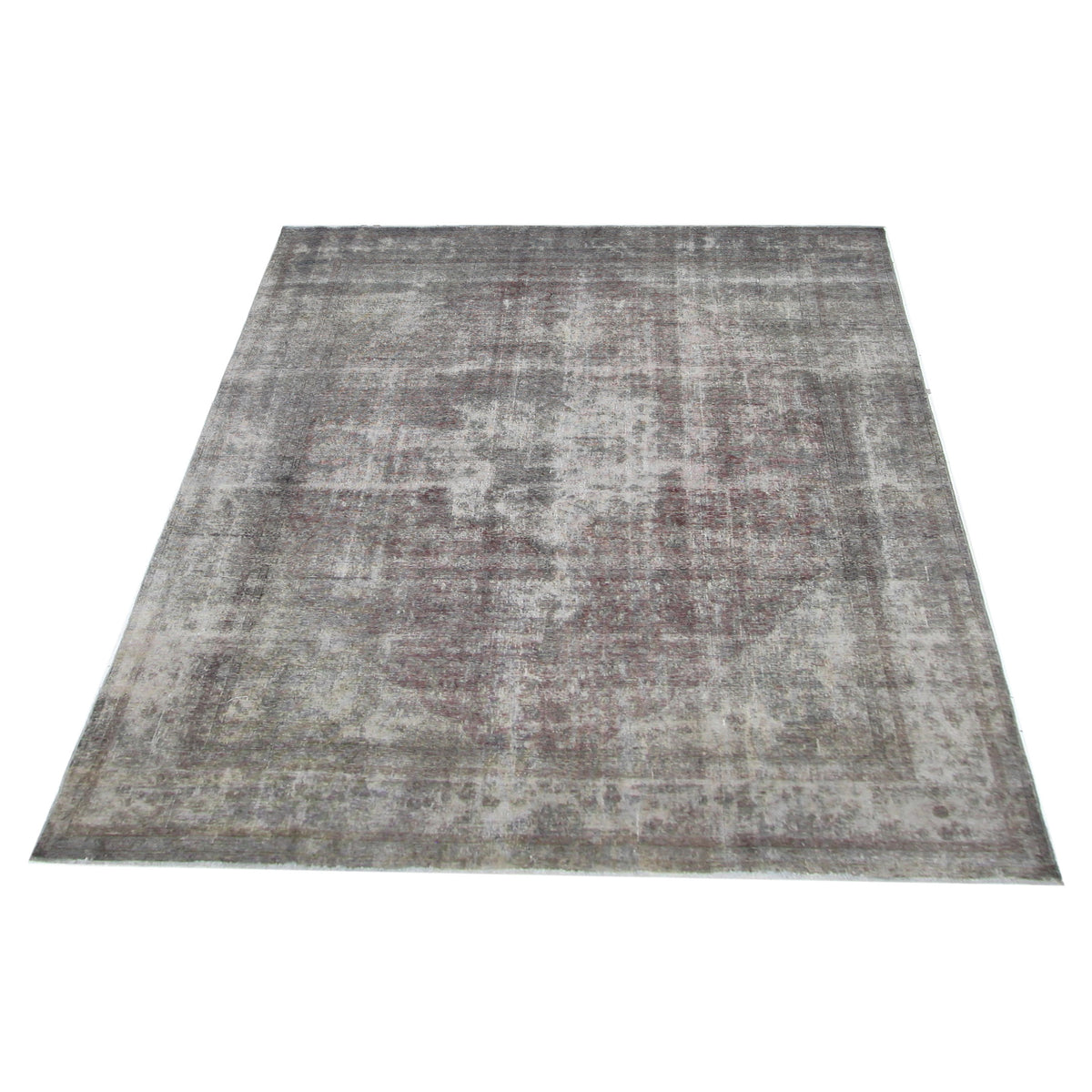 Pacific Overdyed 40973 Grey Grey Transitional Hand Knotted Rug