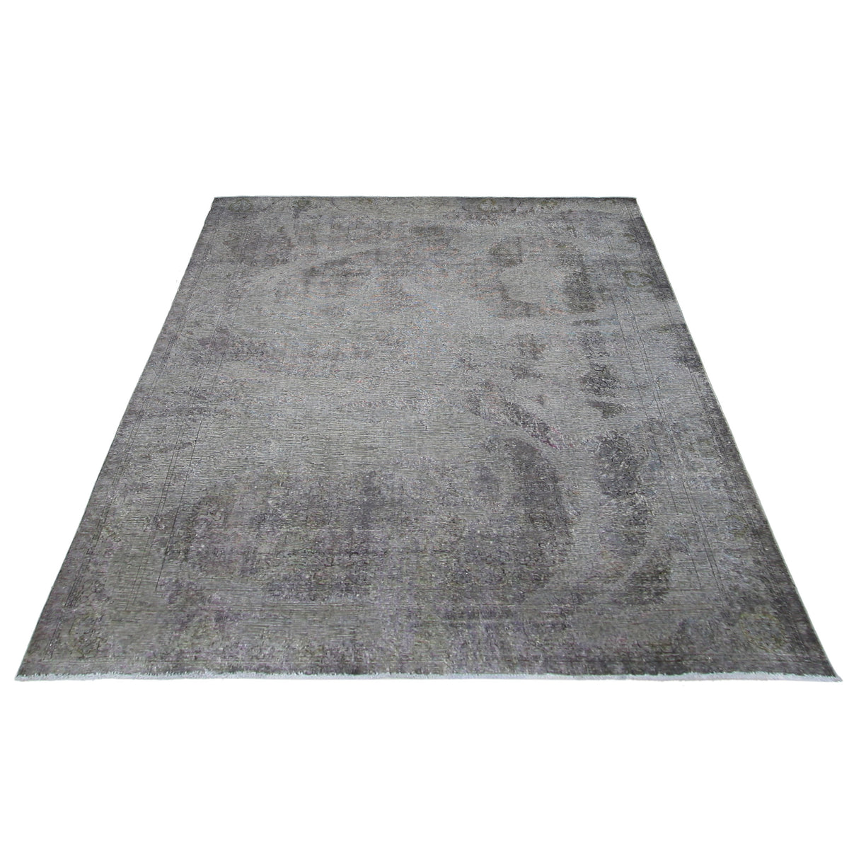 Pacific Overdyed 40975 Grey Grey Transitional Hand Knotted Rug