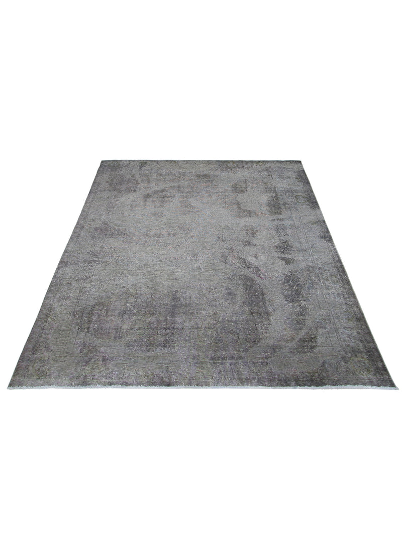 Pacific Overdyed 40975 Grey Grey Transitional Hand Knotted Rug
