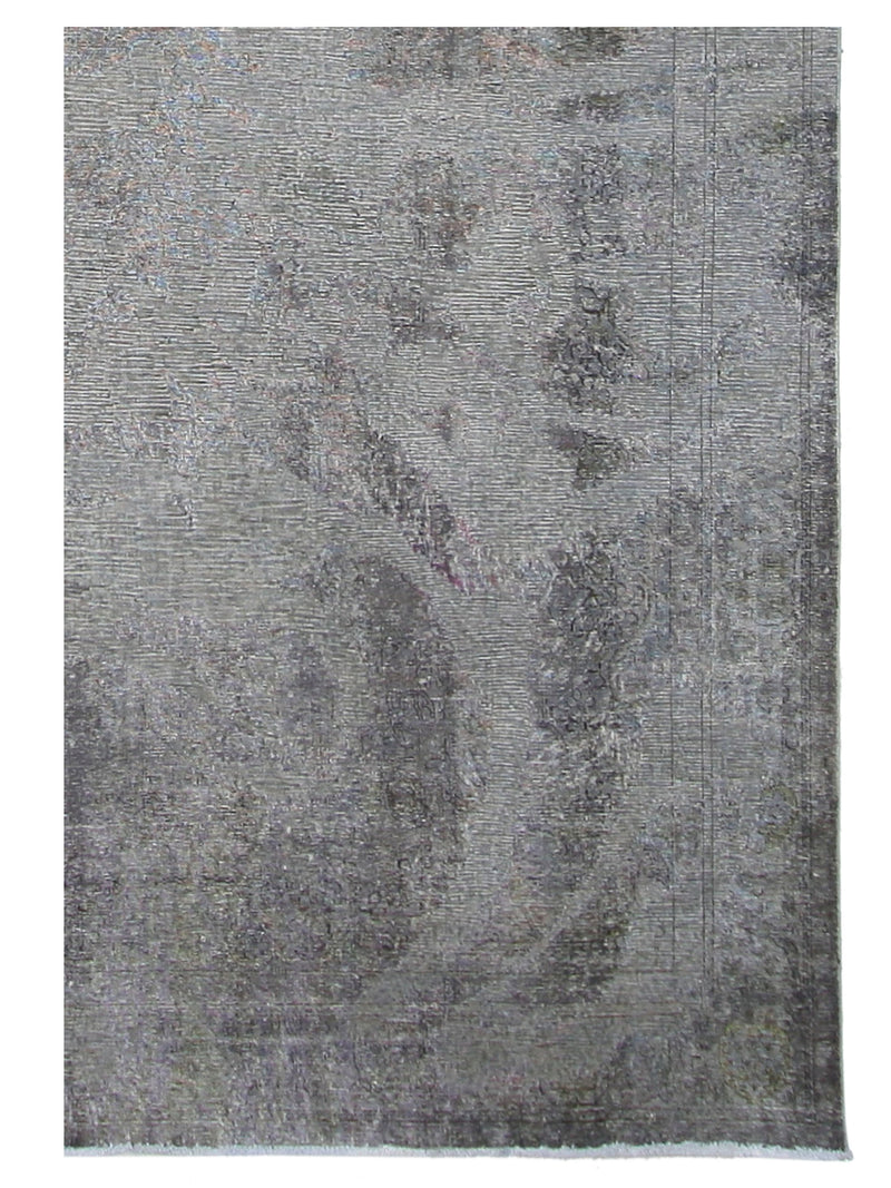 Pacific Overdyed 40975 Grey Grey Transitional Hand Knotted Rug