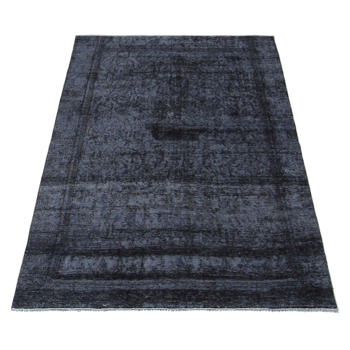 Pacific Overdyed 40976 Grey Chocolate Transitional Hand Knotted Rug
