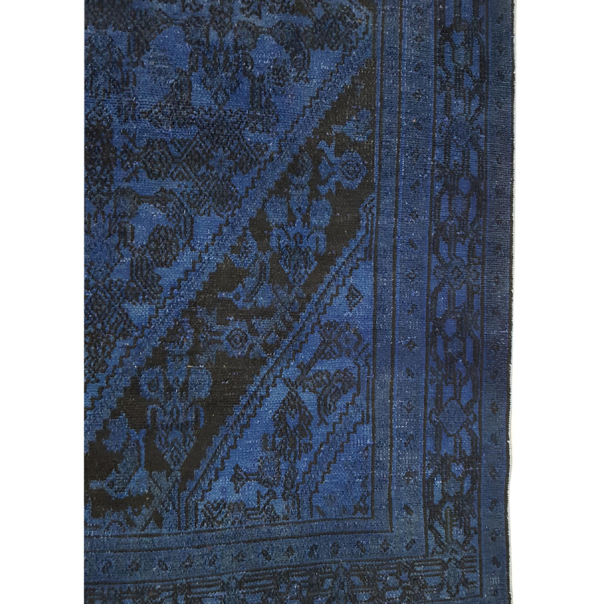 Pacific Overdyed 40978 Blue Blue Transitional Hand Knotted Rug