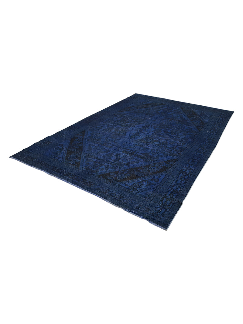 Pacific Overdyed 40978 Blue Blue Transitional Hand Knotted Rug