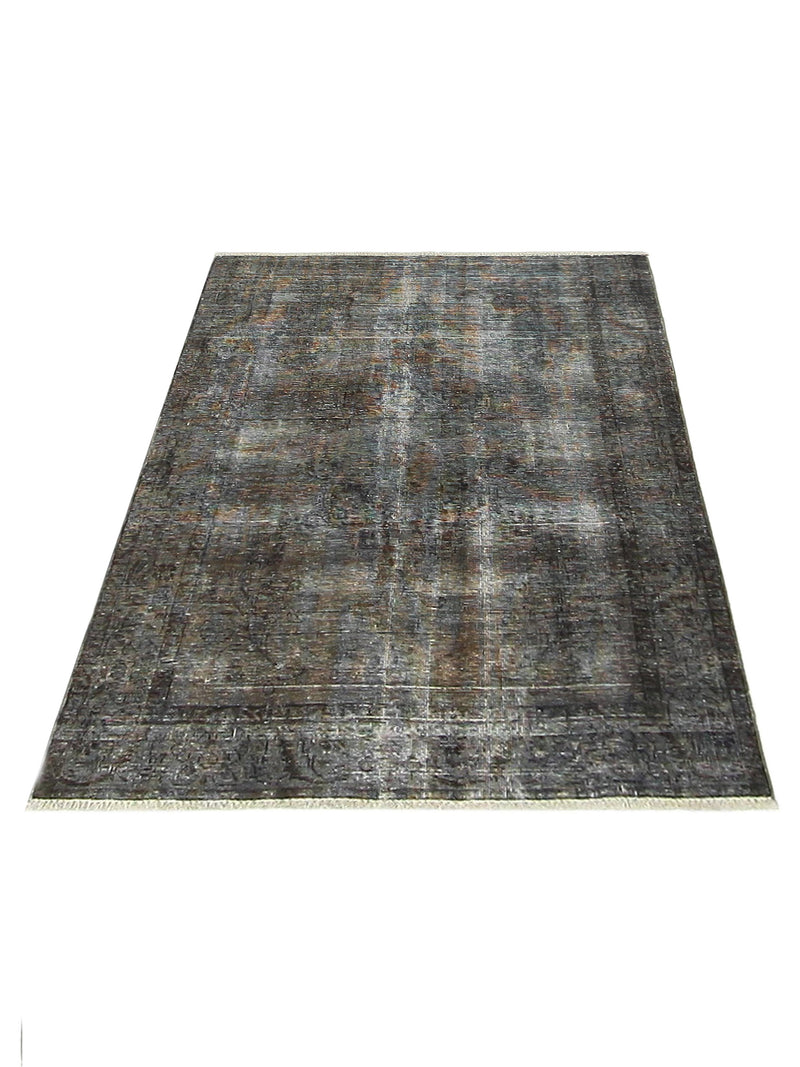 Pacific Overdyed 40985 Grey Grey Transitional Hand Knotted Rug