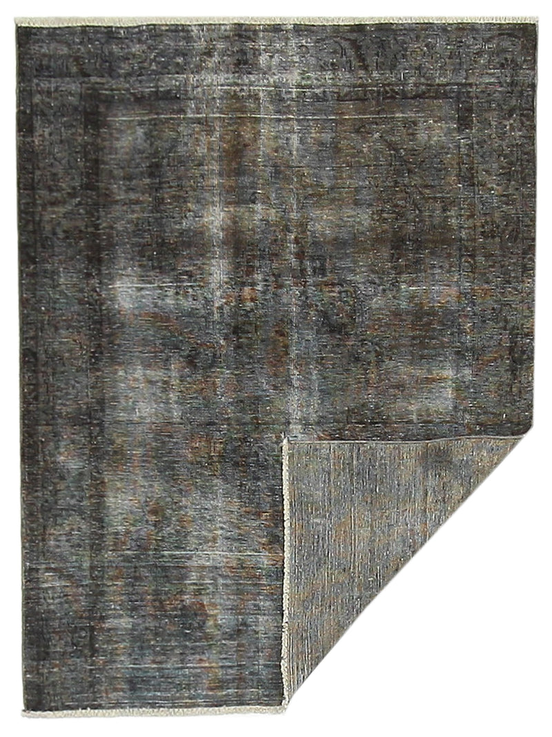 Pacific Overdyed 40985 Grey Grey Transitional Hand Knotted Rug