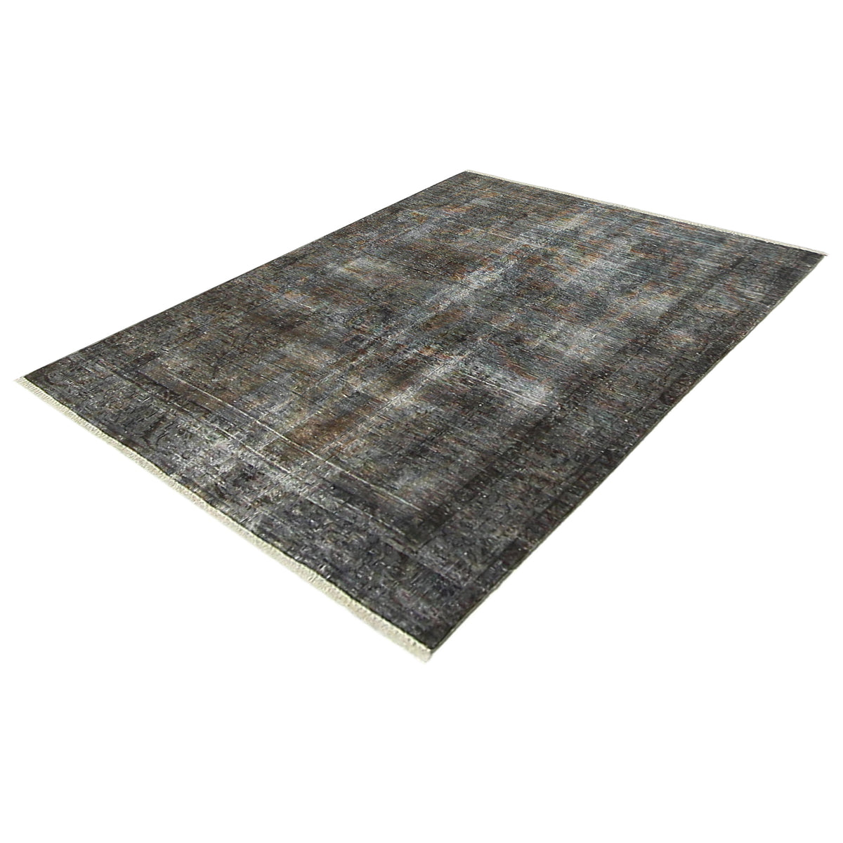 Pacific Overdyed 40985 Grey Grey Transitional Hand Knotted Rug