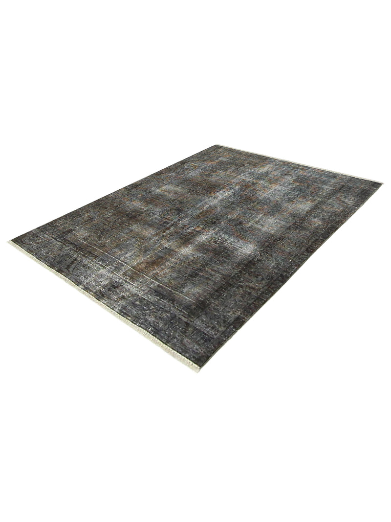 Pacific Overdyed 40985 Grey Grey Transitional Hand Knotted Rug